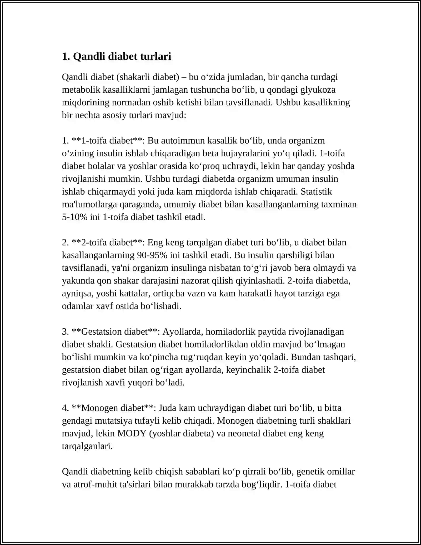 QANDLI DIABET LABORATOR DIAGNOSTIKASI 3
