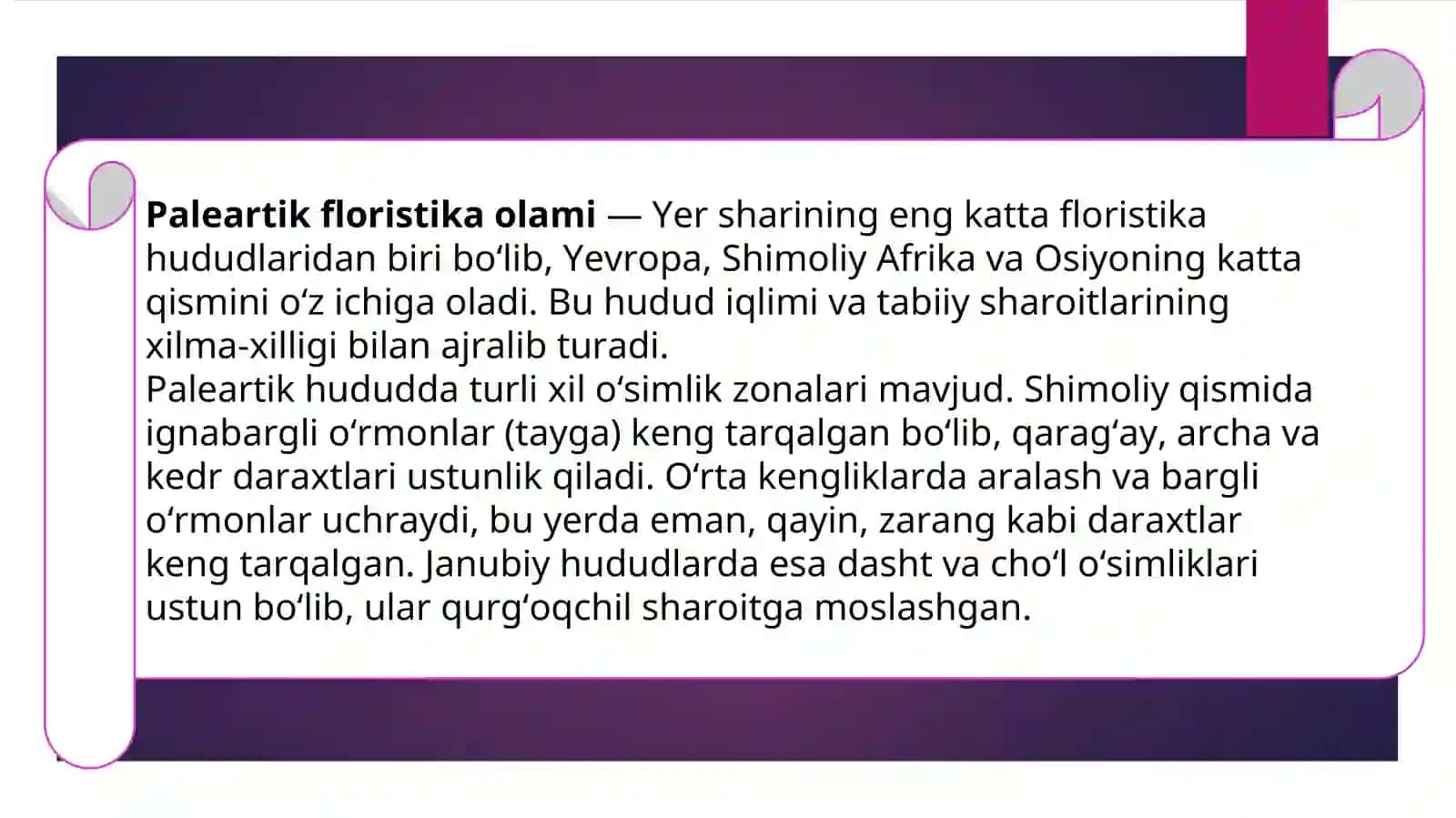 Paleartik floristika olami 3