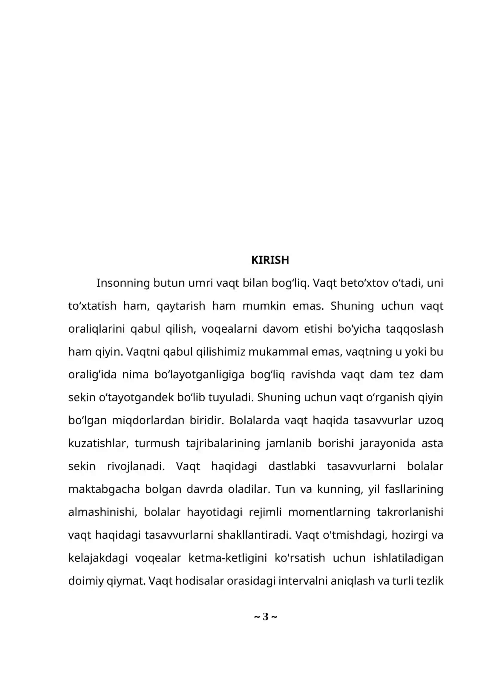 Boshlangʻich sinflarda vaqt tushunchasi va uning oʻlchov birliklari 3