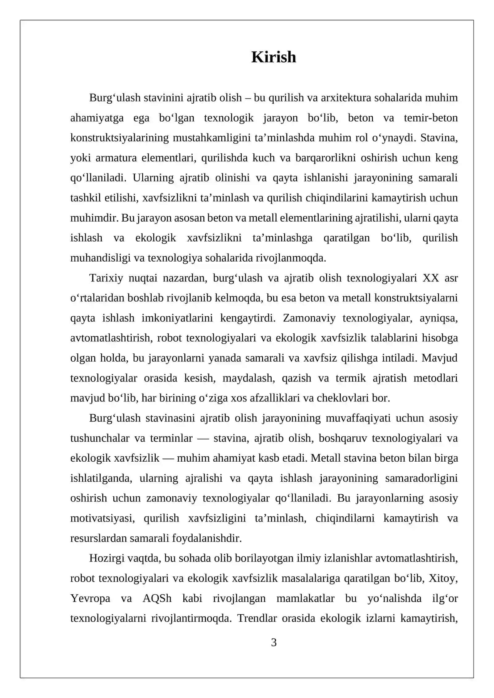 BURGʻULASH STAVININI AJRATIB OLISH 3