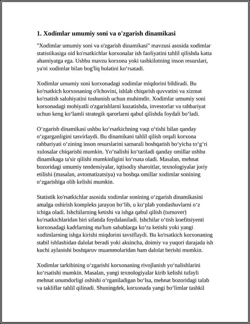 KORXONALARDA XODIMLAR STATISTIKASI KOʻRSATKICHLARI 3