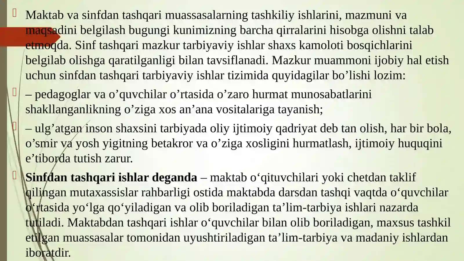 Boshlang‘ich sinfda ona tilidan sinfdan tashqari ishlarni tashkil etishning maqsad va vazifalari 3