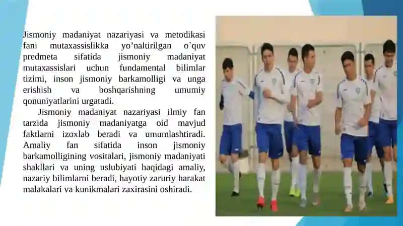 Jismoniy madaniyat nazariyasi va metodikasi fanining maqsadi hamda vazifalari (TAQDIMOT) 3