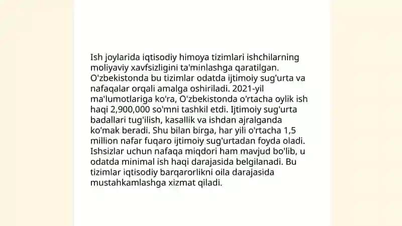 Ish joylarida iqtisodiy himoya tizimlari 3