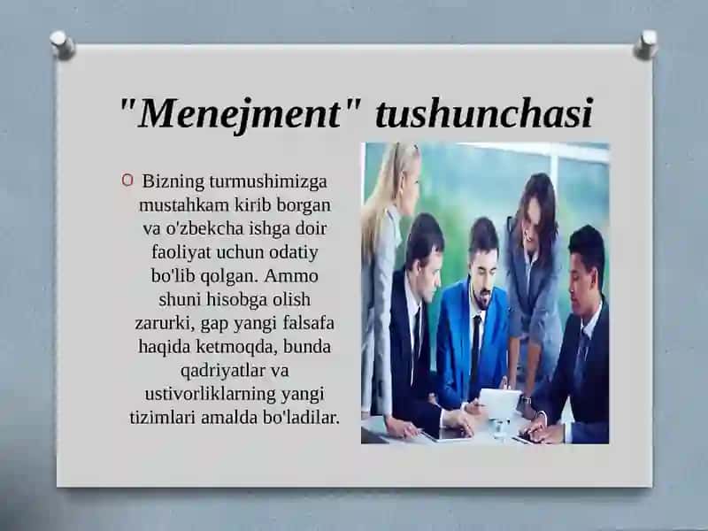 Menejmentning nazariy asoslari 3