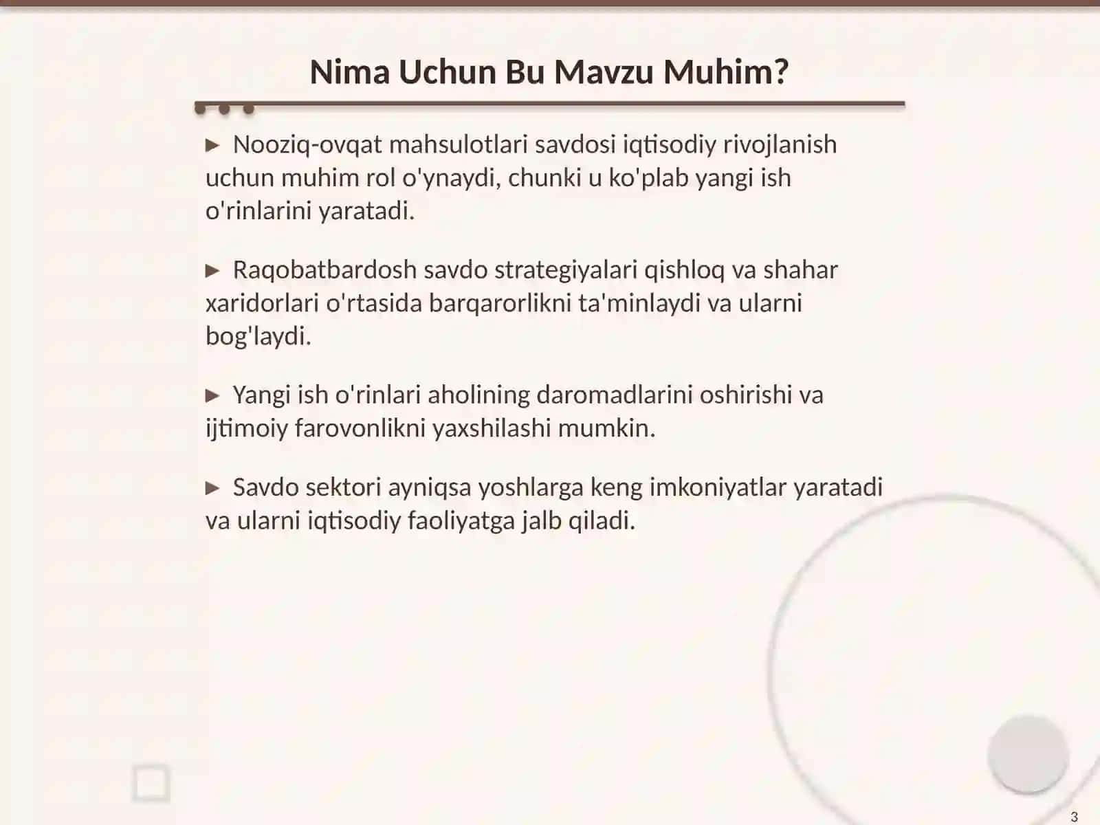 Nooziq-ovqat Mahsulotlarining Savdo Ish O'rinlarini Tashkil Etish 3