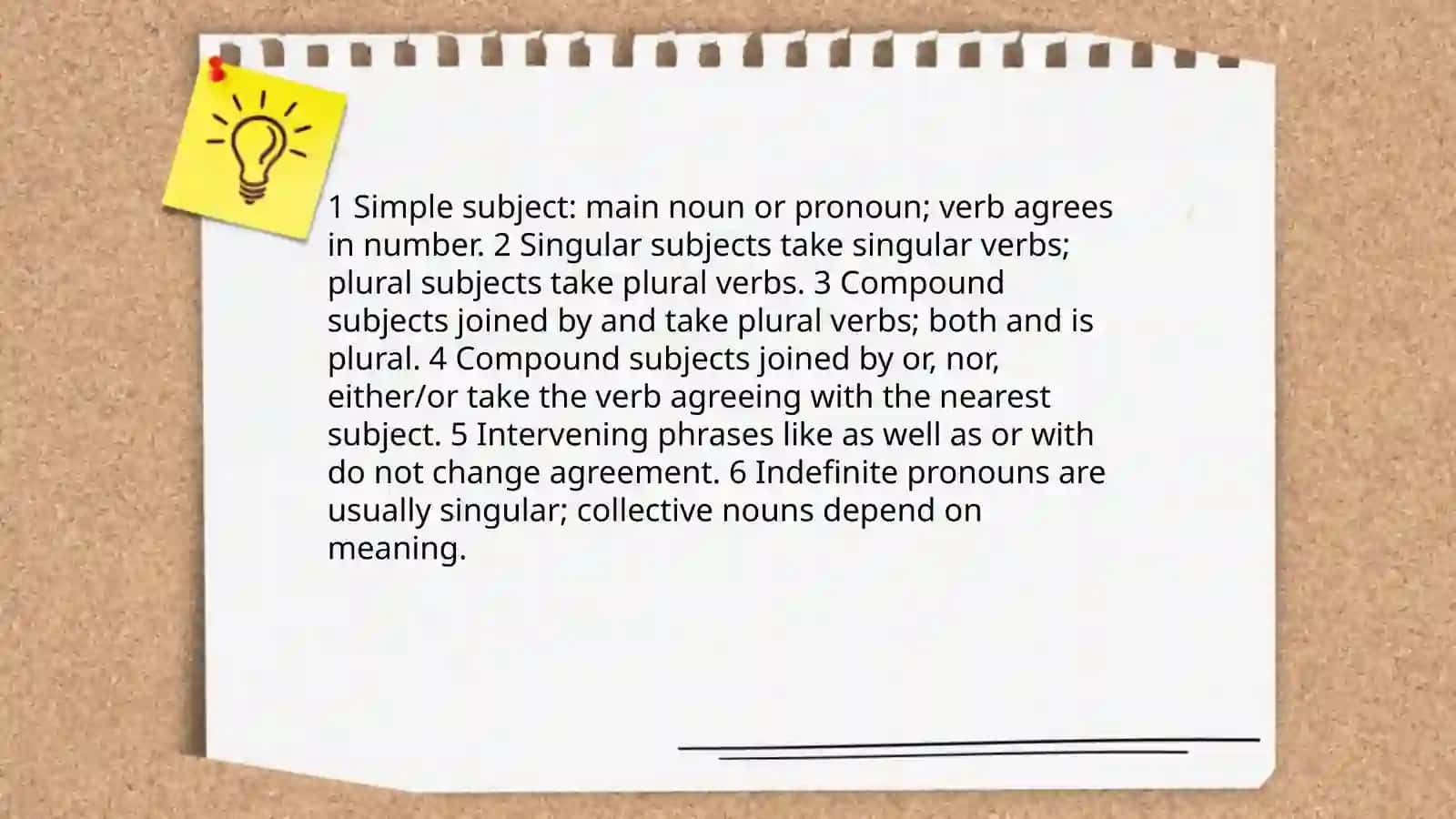Syntactical ties agreement 3