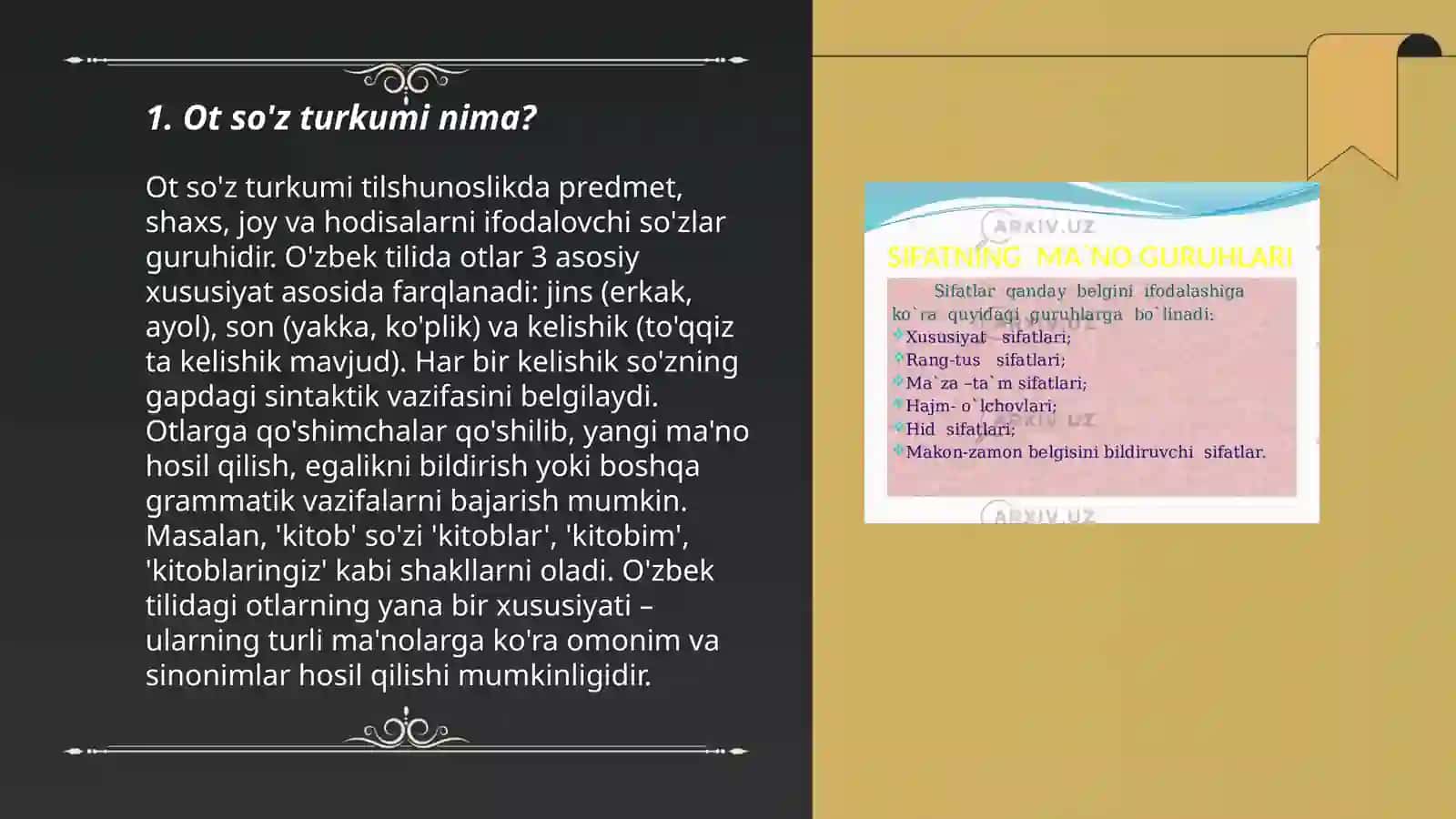 Ot so'z turkumi 3