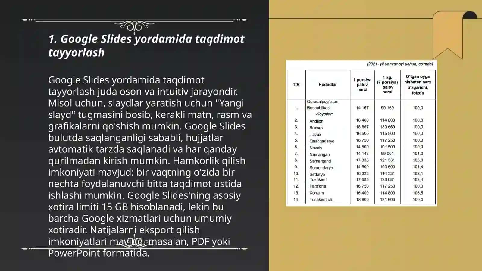 Google yordamida o'quv materyallari tayyorlash 3