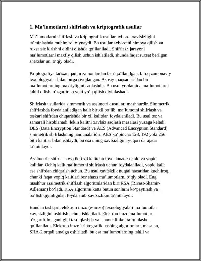 AXBOROT XAVFSIZLIGINI TA’MINLASH USUL VAVOSITALARI 3