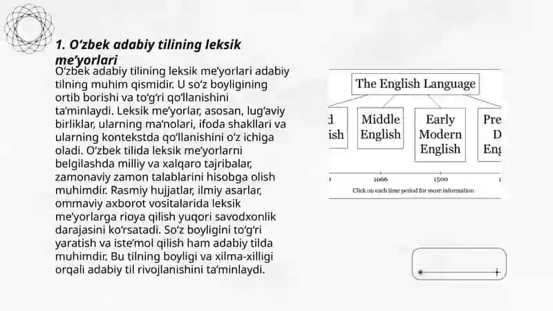O‘zbek adabiy tili me’yorlari. Matn turlari va tarkibi. 3