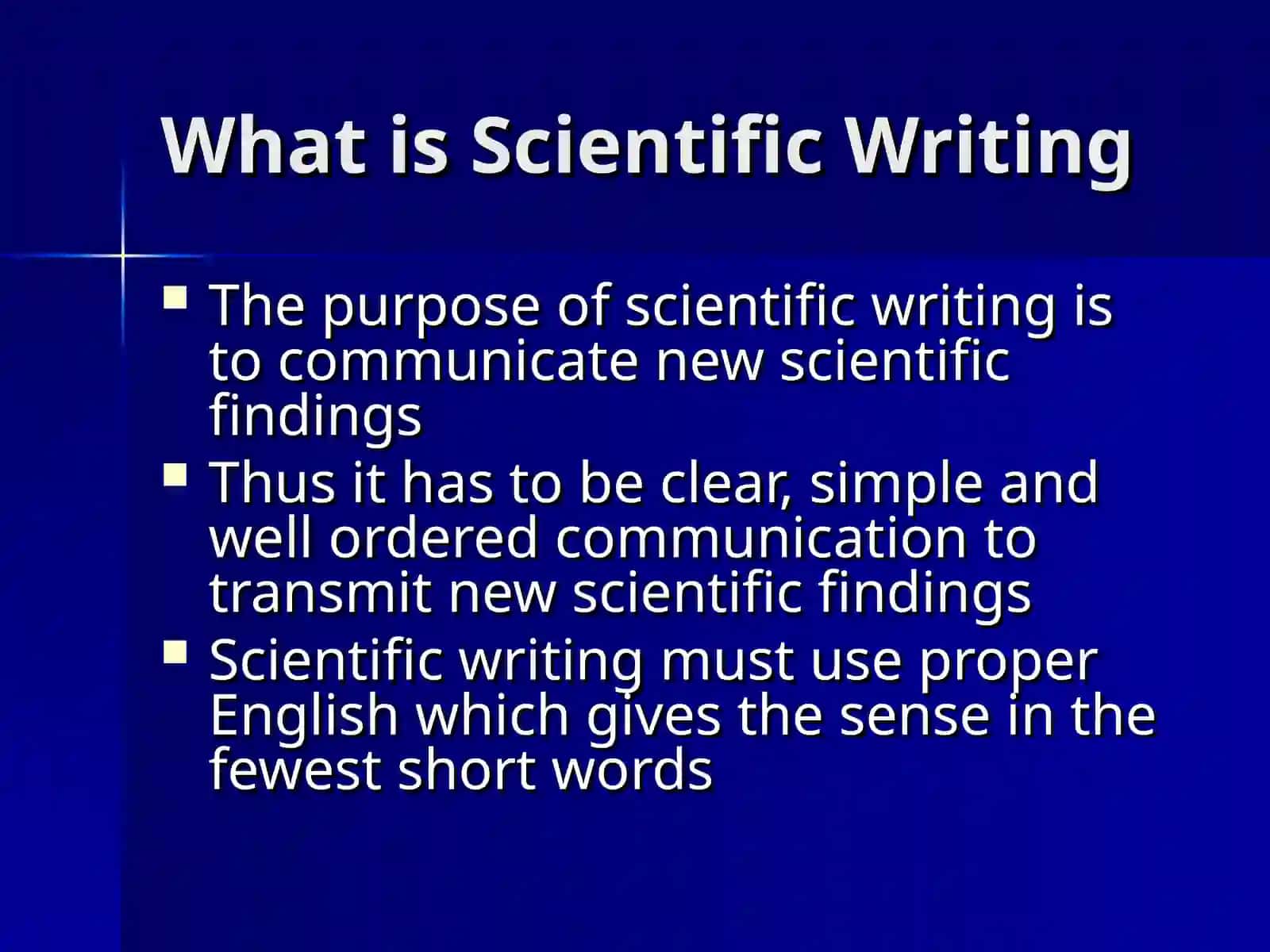 How to write a scientific paper 3