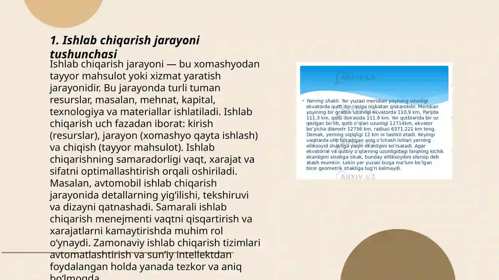 Ishlab chiqarishning apparatura sxemasi. Umumiy tushunchalar 3