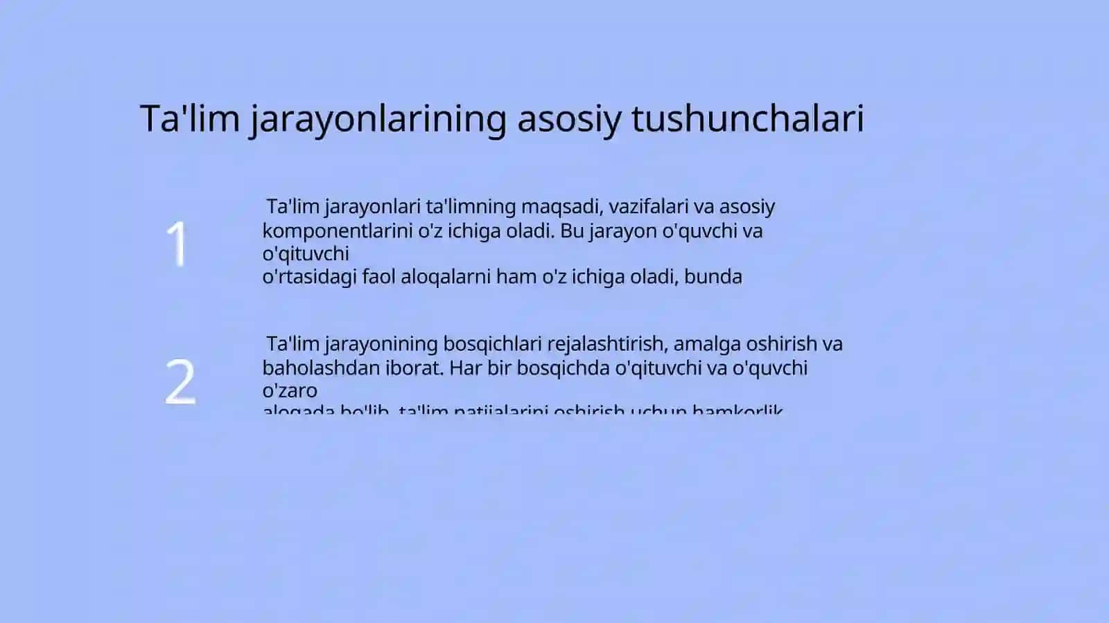 Ta'lim jarayonlari va ta'lim muassasalari 3