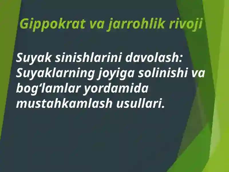 Qadimgi Gretsiya va Rimda jarrohlik usullari va Antik davr texnologiyalari 3