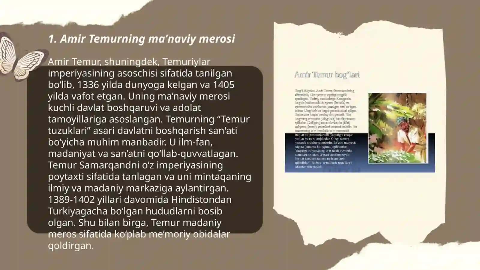 Amir Temurning maʼnaviy merosi 3
