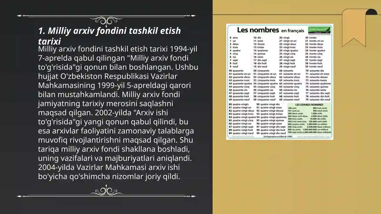 Milliy arxiv fondi hujjatlaridan foydalanish 3