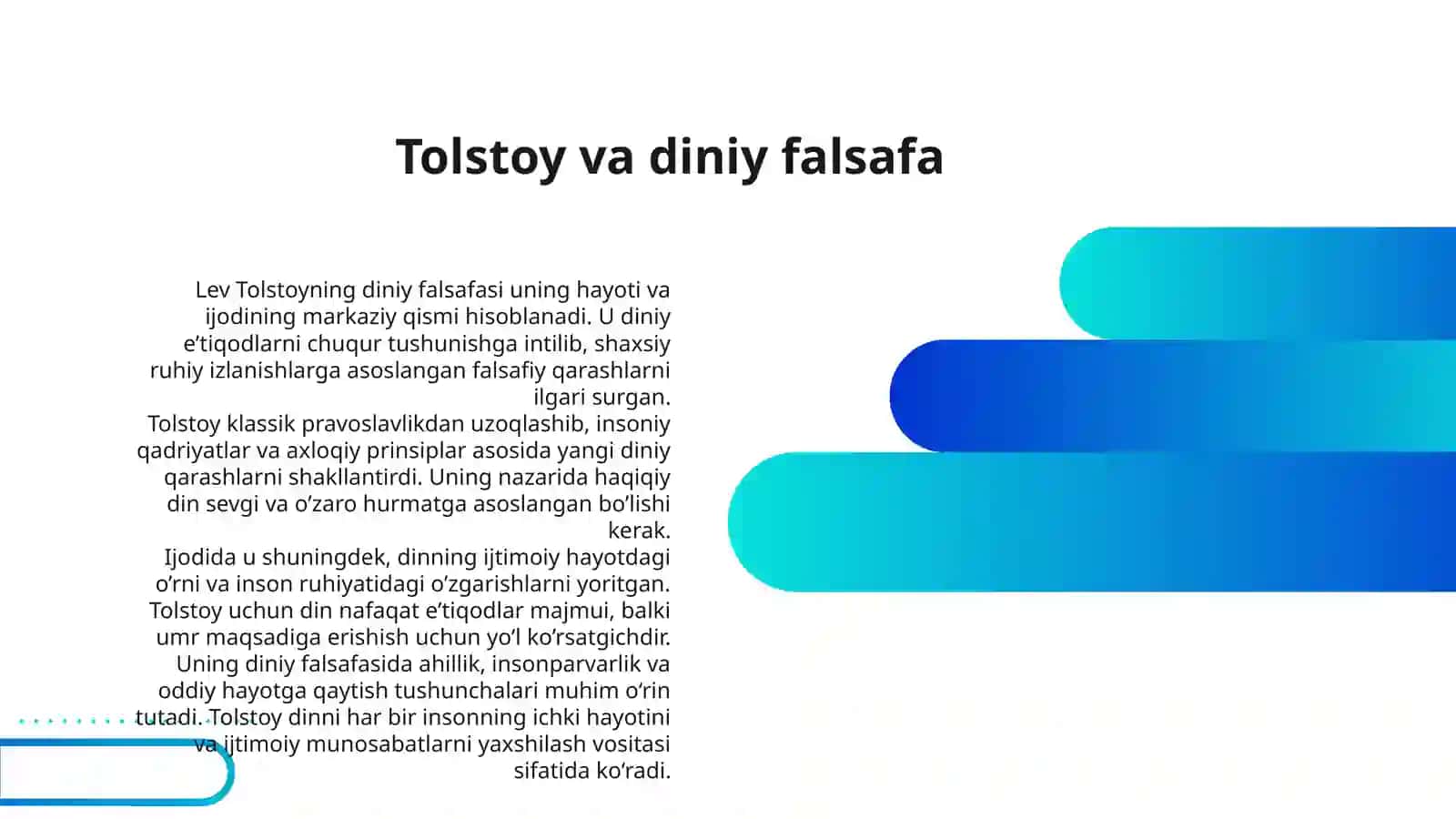 LEV TOLSTOYNING “IQRORNOMA” ASARIDAGI DINIY EʼTIQODLARNI TAHLIL ETIS 3