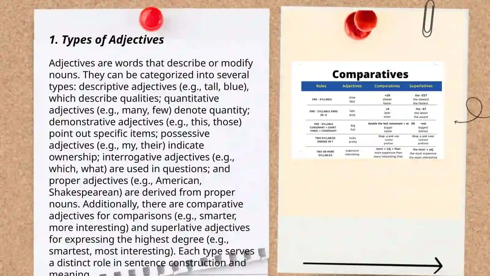 Types of Adjectives 3