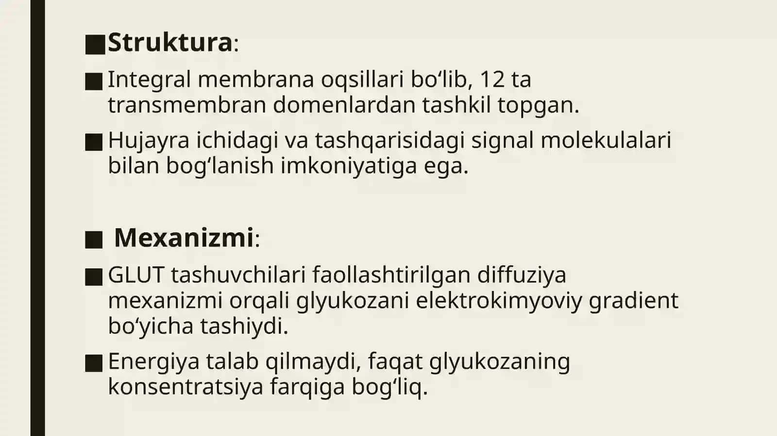 Glyukoza tashuvchilari 3