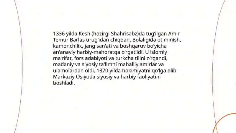 Amir Temur buyuk davlat arbobi va sarkarda 3