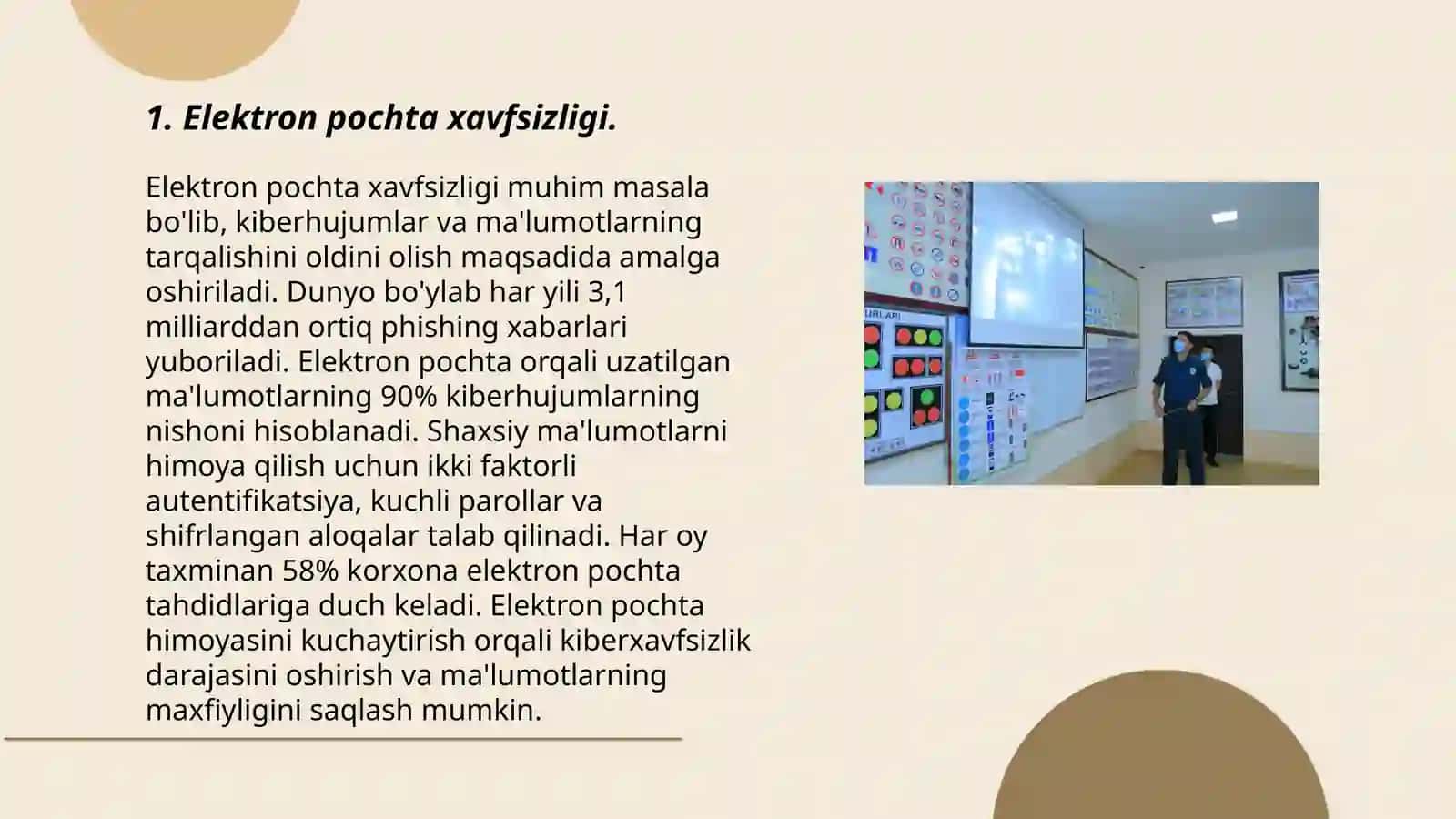 Internetdagi kommunikativ o'zaro ta'sirning asosiy turlari.Tarmoq xavfsizligi bilan ishlash asoslari (Tarmoq tahdidlari) 3
