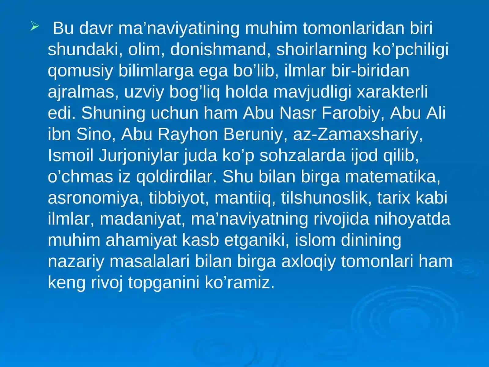 Sharq Uyg'onish davrida ta'lim-tarbiya fikrlari (IX-XII asrlar) 3