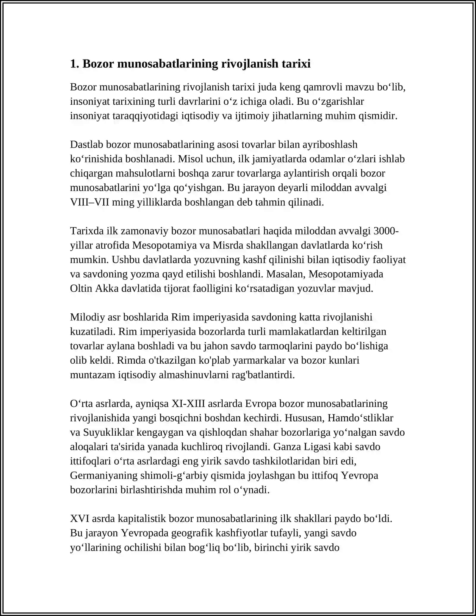 BOZOR MUNOSABATLARI VA MEHNAT RESURSLARIDAN FOYDALANISH KO'RSATKICHLARI 3