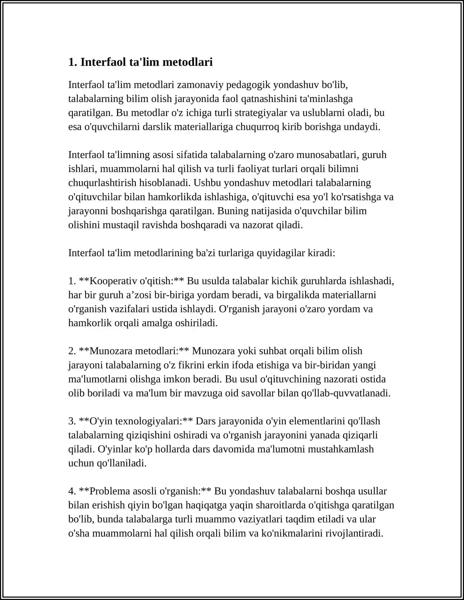 CHET TILLARINI INTENSIV OʻQITISHDA FOYDALANADIGAN ZAMONAVIY TAʼLIM METODLARI 3