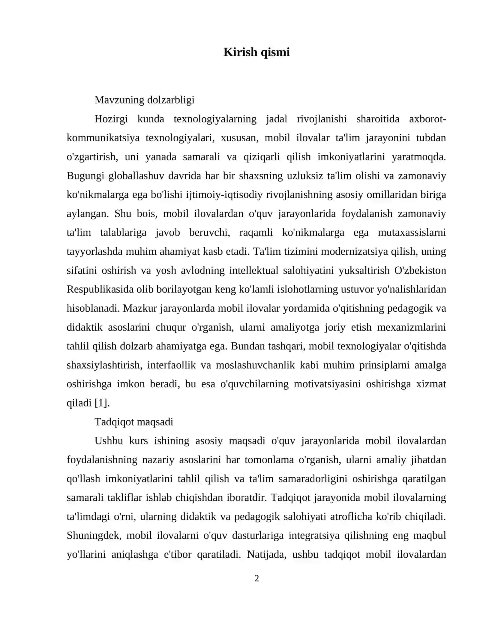 O'quv jarayonlarida mobil ilovalardan foydalanish 3