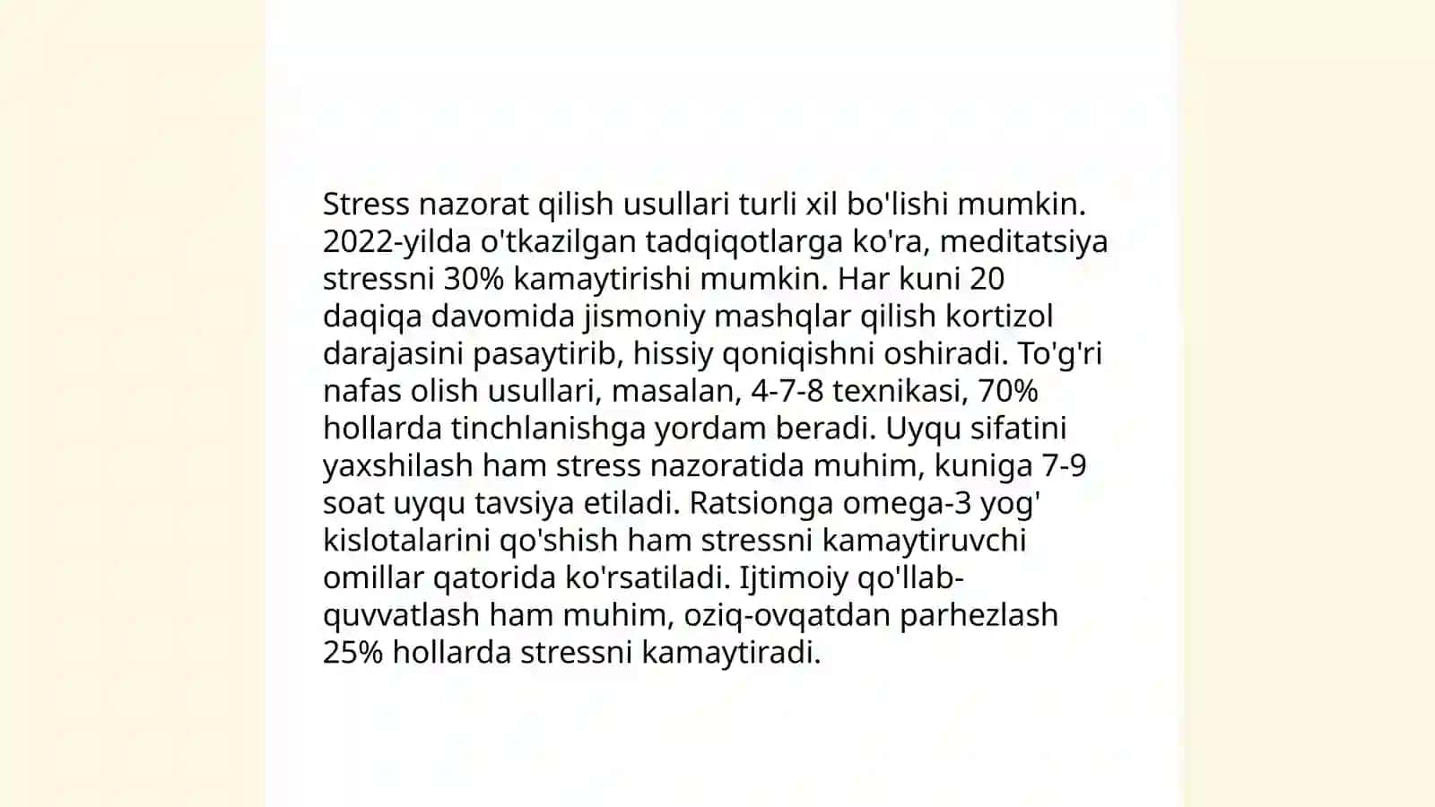 Psixik zoʻriqishni bartaraf etuvchi treninglar 3