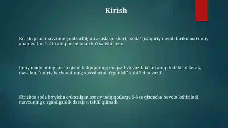 Sohaga oid ilmiy matn yaratishning oʻziga xos xususiyatlari 3