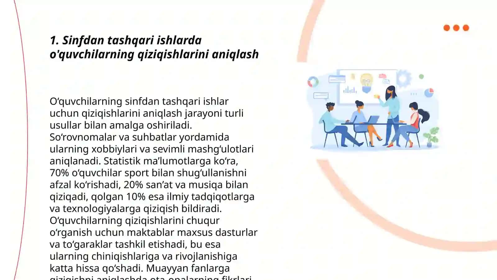 Sinfdan tashqari ishlarni tashkil qilish 3