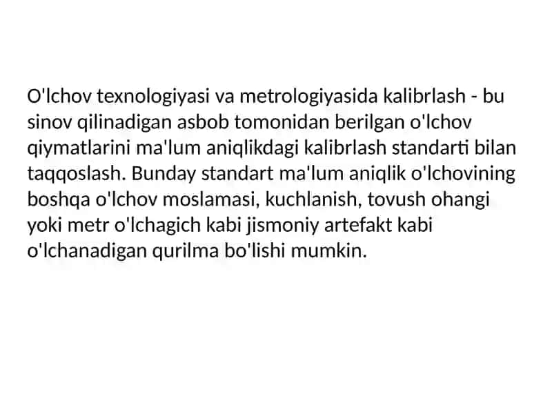 Kalibratorlar 3