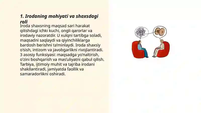 Shaxs va uning irodaviy sohasi 3