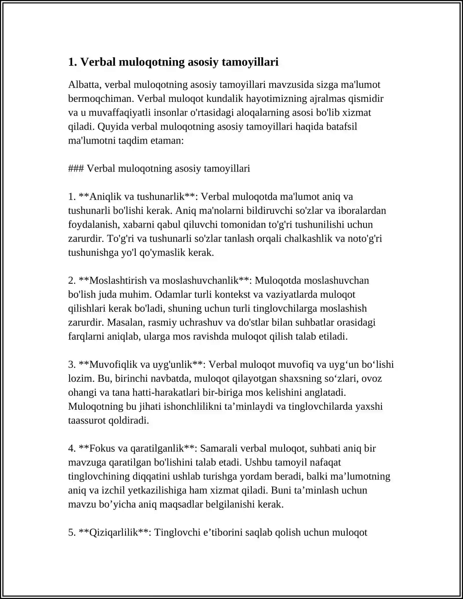 PATSIENT BILAN VERBAL VANOVERBAL MULOQOT KO'NIKMALARI 3
