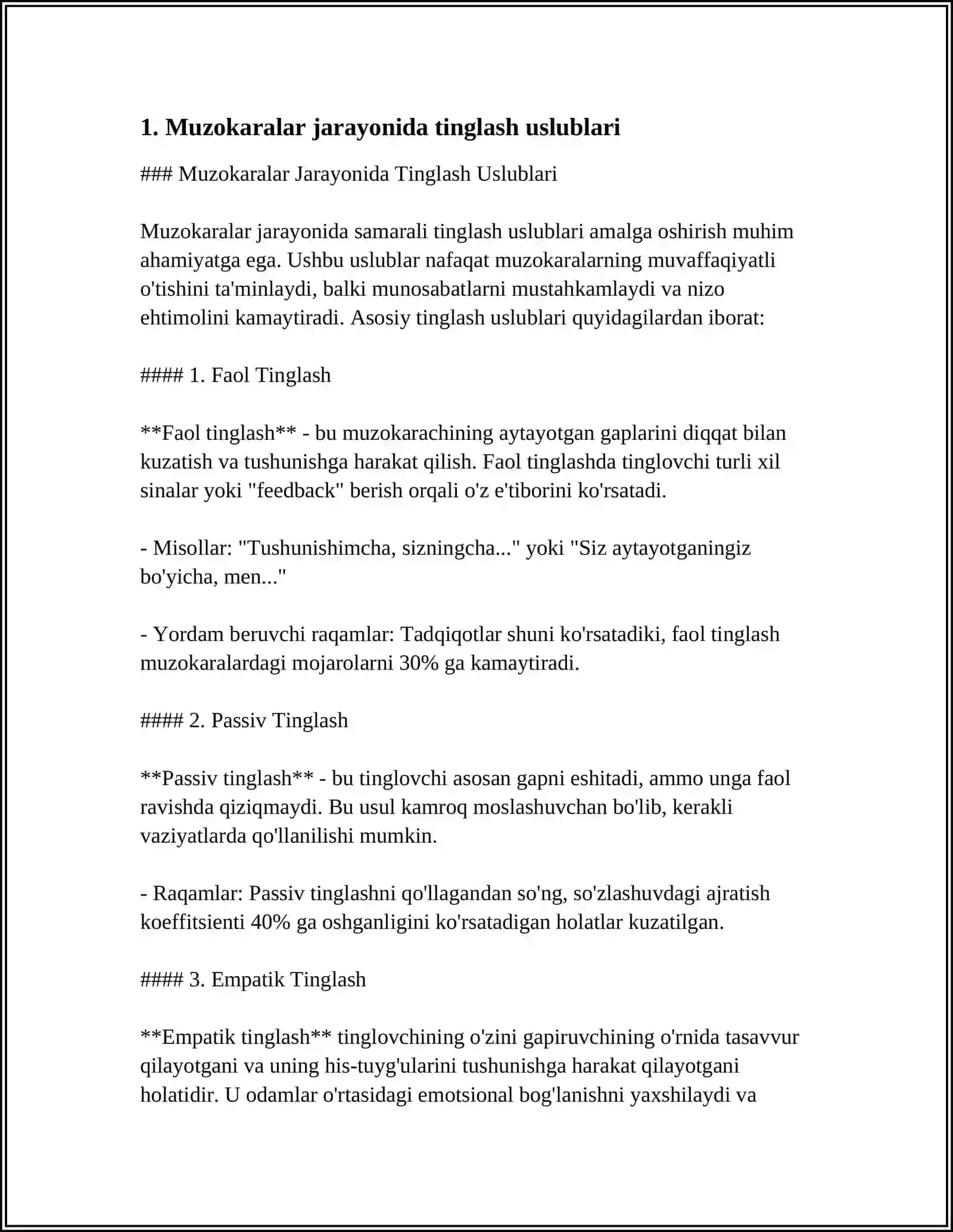 TURLI MUZOKARA USLUBLARINI VA ULARNING HUQUGIY NIZOLARDAGI QO'LLANILISHI 3