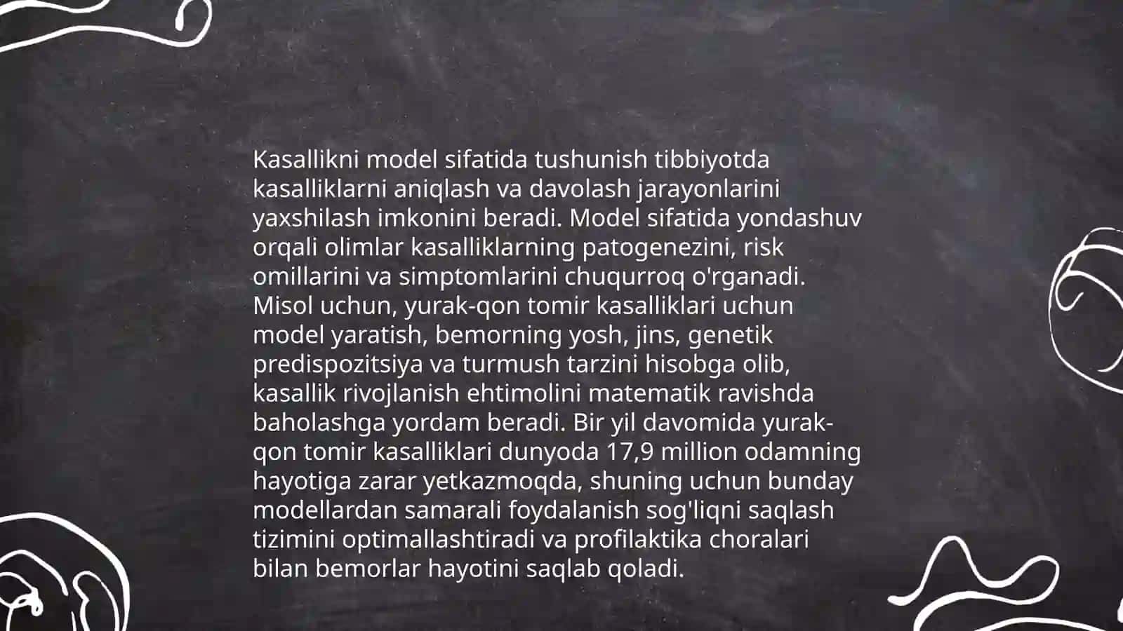 Kasallikni model sifatida umumiy tushunchasi 3