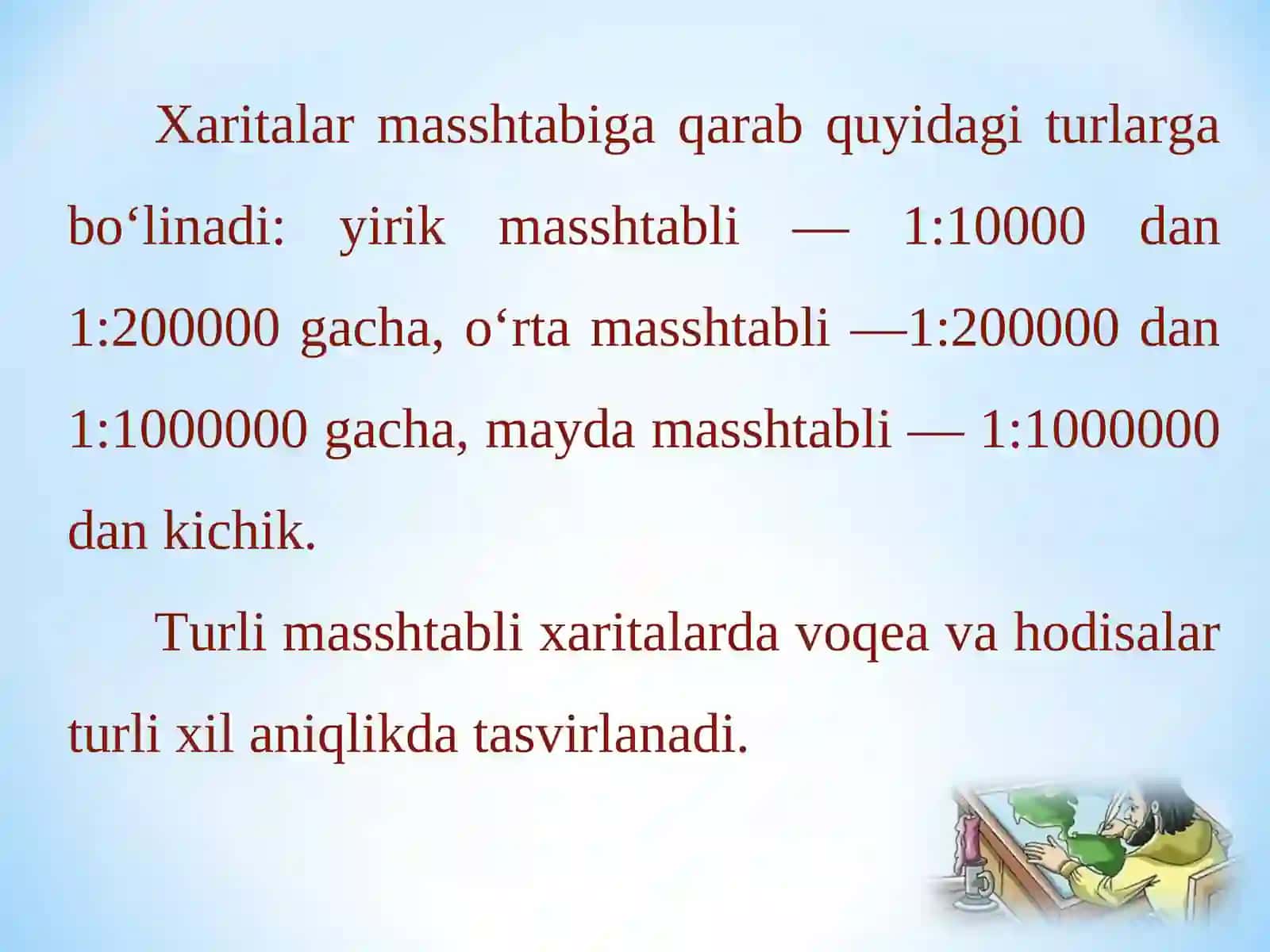 Xaritalarning turlari va ulardan foydalanish 3