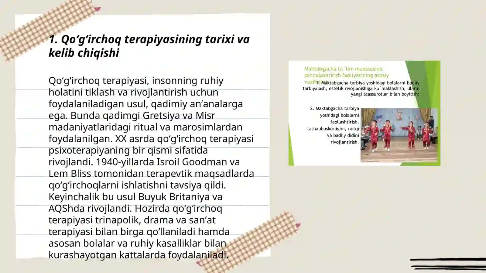 Maktabgacha taʼlim tashkilotlarida qoʻgʻirchoq terapiyani qoʻllash 3