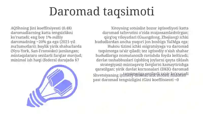 Iqtisodiy tizimlar (bir davlat misolida) 3