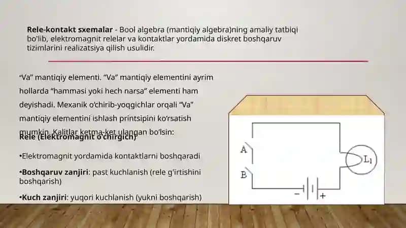 Rele kontakt sxemalari 3