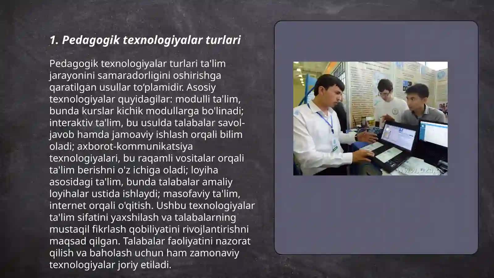 Pedagogik texnologiyalar va ularning didaktik asoslari 3