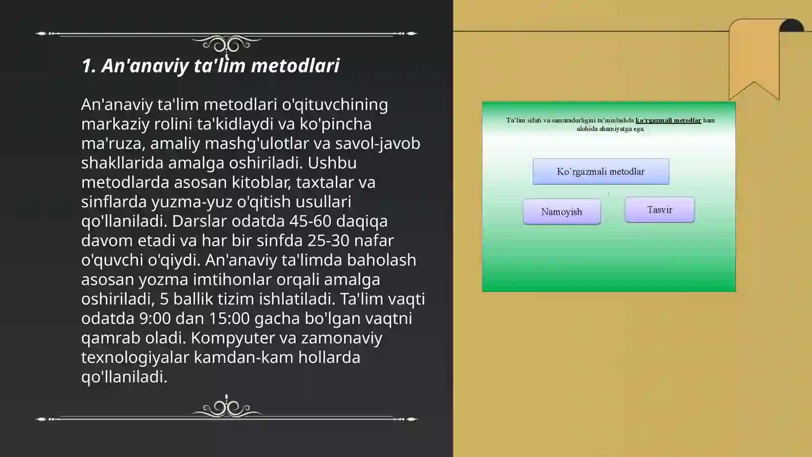 Ta'lim metodlari va vositalari 3