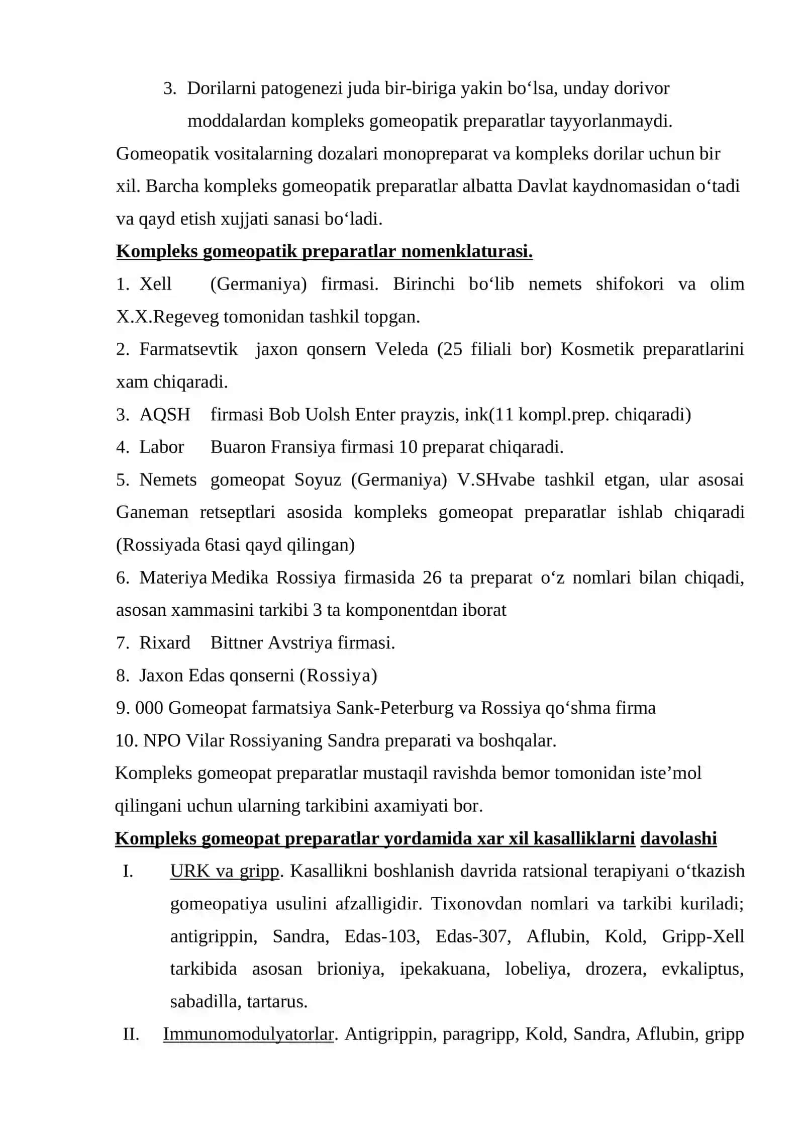 Mahalliy xom ashyolar yordamida gomeopatik preparatlar yaratish nomenklatura lug‘ati 3