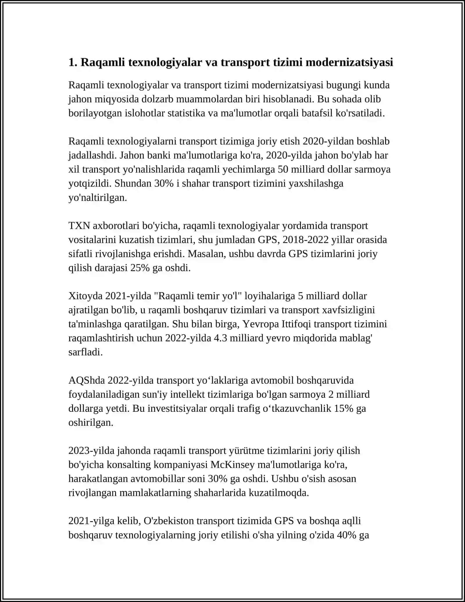 YO’L TRANSPORTI MARKETINGIDA RAQAMLI TEXNOLOGIYALARDAN FOYDALANISH 3