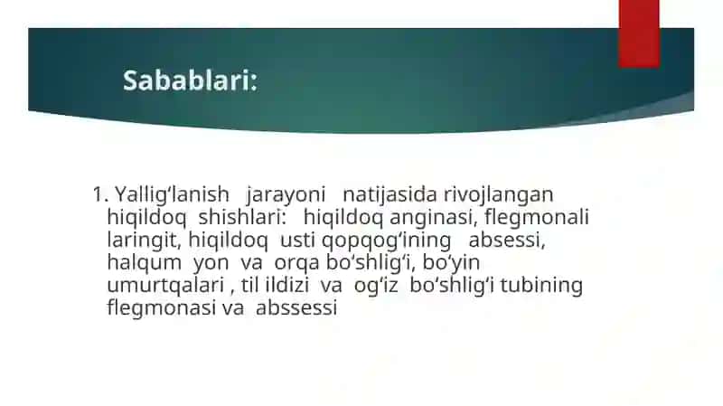 Hiqildoqning oʻtkir va surunkali kasalliklari 3