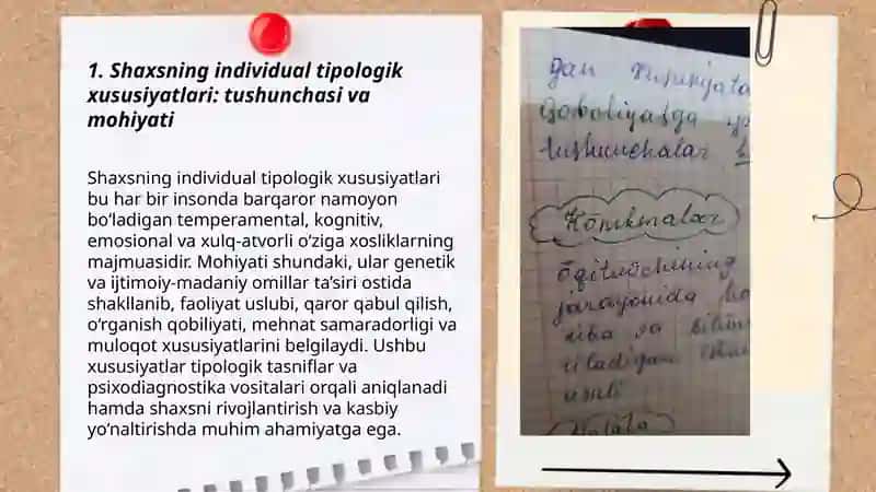 Shaxsning individual tipologik xususiyatlari.Qobiliyat Xolova Zarina 3