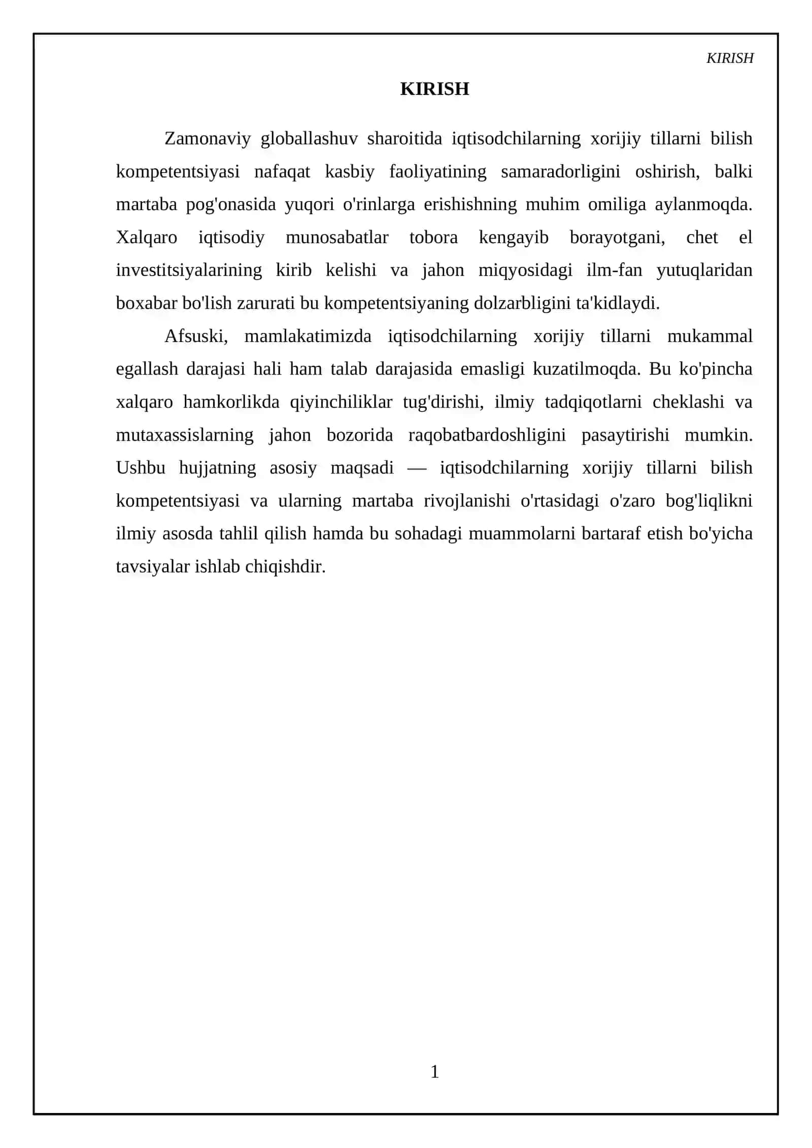 Iqtisodchining xorijiy tillarni bilish kompetentsiyasi va martaba osishi 3