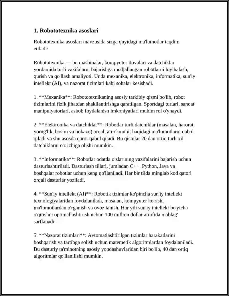ROBOTOTEXNIKA BOSHLANGʻICH DASTURLAR 3